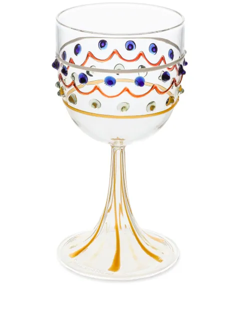 Dolce & Gabbana Carretto Murano wine glass White TCB002TCALV
