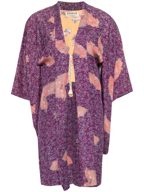 A.N.G.E.L.O. Vintage Cult 1970s floral-print kimono Purple ANG600SO