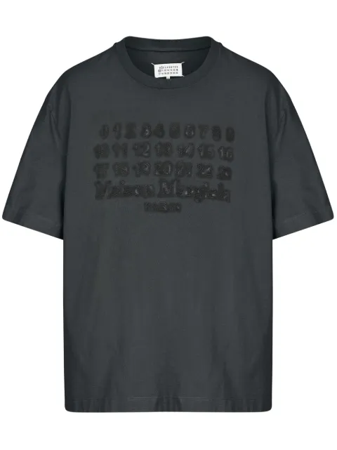 Maison Margiela numbers-motif T-shirt Black S50GC0705S24567