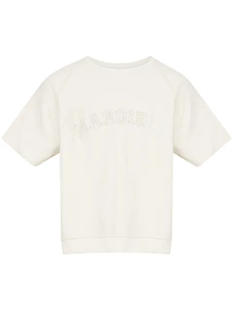 Maison Margiela logo-embroidered T-shirt White S50GU0229M25021