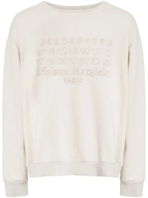 Maison Margiela crew neck sweatshirt White S50GU0230M25017