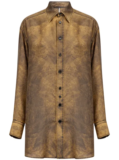 MM6 Maison Margiela tie-dye shirt Neutrals S52DT0046M35244