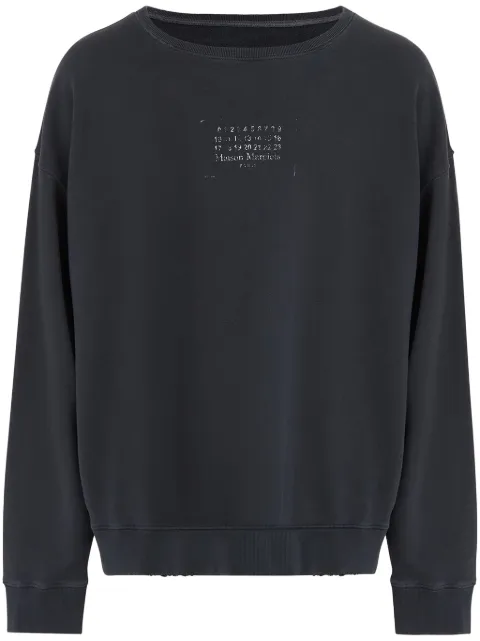 Maison Margiela numbers motif sweater Black S50GU0235M25019