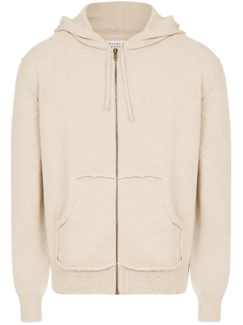 Maison Margiela zipped hoodie Neutrals S50GU0234M13095