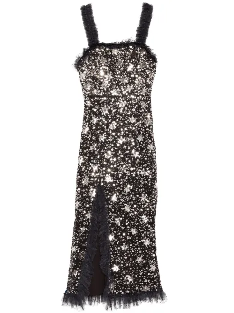Needle & Thread shooting stars cami ballerina dress Black DBCM31RCR25GUM