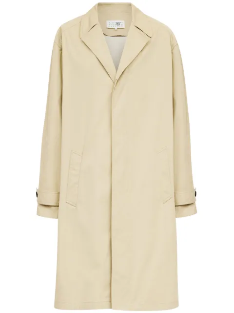 MM6 Maison Margiela single-breasted coat Neutrals S52AH0078S78537