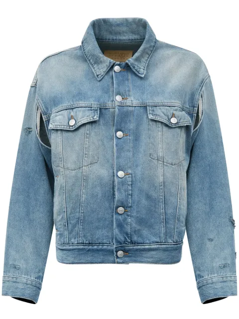 MM6 Maison Margiela single-stitch denim jacket Blue S52AM0319M30017