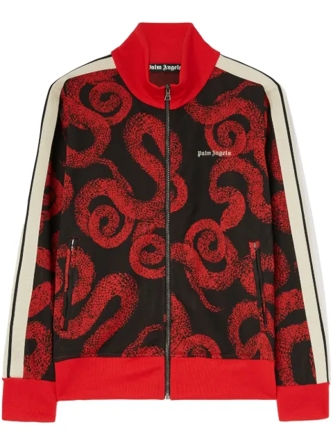 Palm Angels snake-print sweatshirt Red PMBD058G25FAB0012510