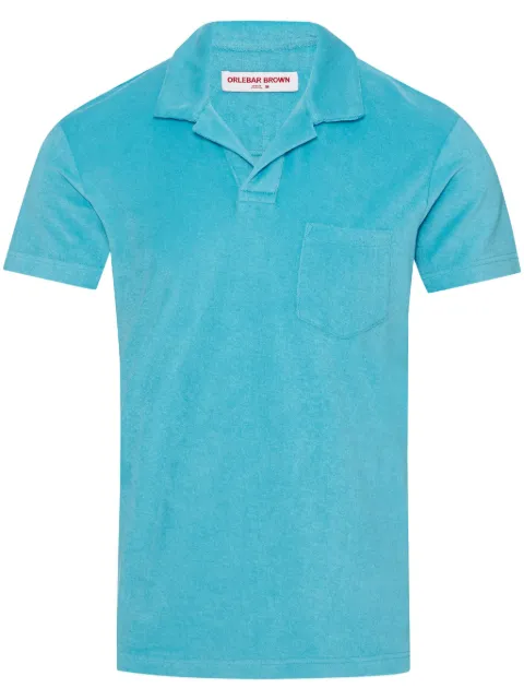 Orlebar Brown Terry polo shirt Blue 280079