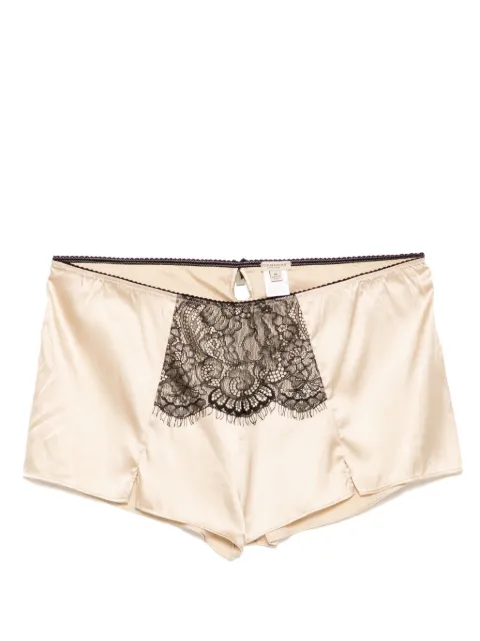 Burberry lace-detail pyjama shorts Neutrals 8930127