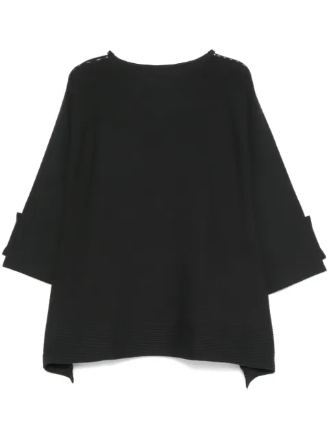 Issey Miyake Square Rib AP sweater Black IM48KT353
