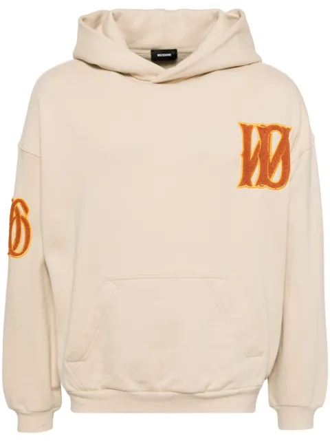 We11done logo-patch hoodie Neutrals WDTH324877UBG