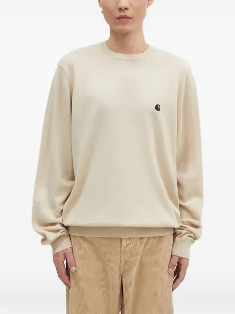 Carhartt WIP Madison logo crew-neck sweater Neutrals I030841