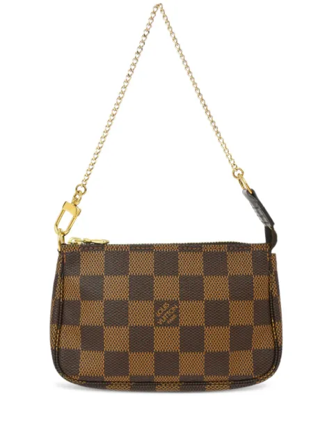 Louis Vuitton Pre-Owned 2016 mini Pochette Accessoires clutch bag Brown N58009
