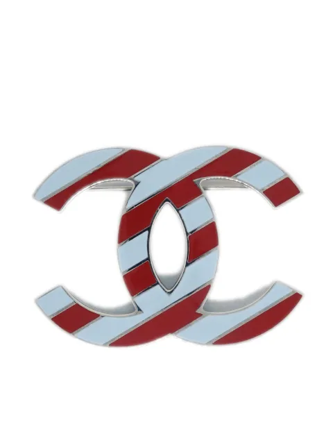 CHANEL Pre-Owned 2016 CC brooch Silver B16S