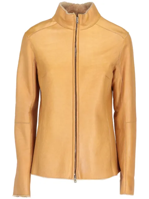 A.N.G.E.L.O. Vintage Cult 2000s leather jacket Neutrals ANG600SBA
