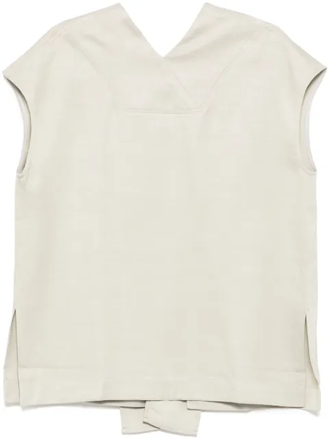 Studio Nicholson Greer Crossover top White GREERSNW1432