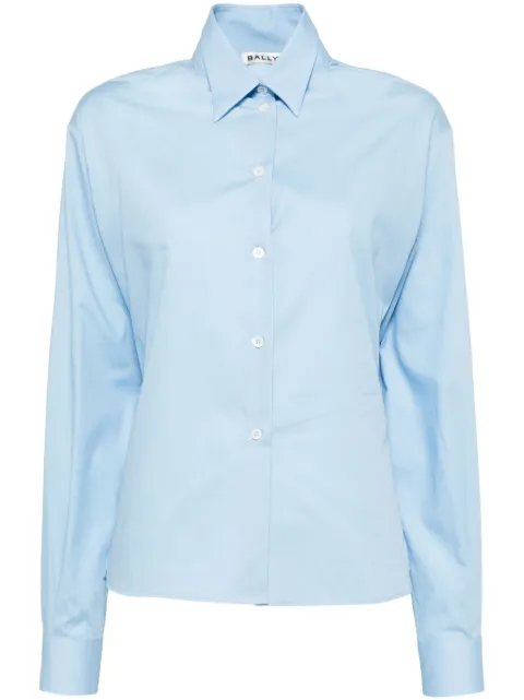 Bally cotton long-sleeve shirt Black WSH01KCO324