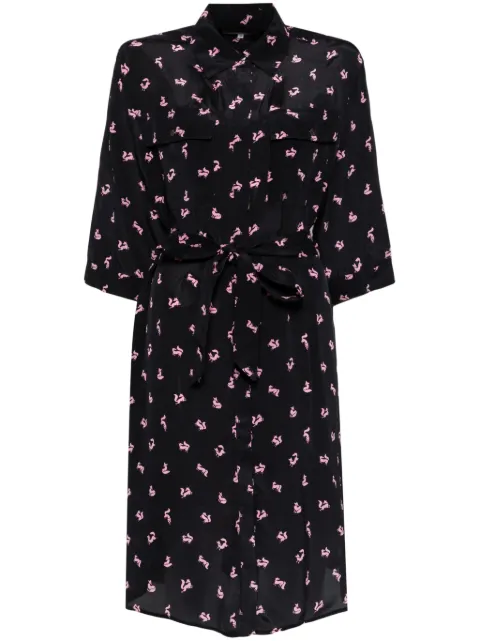 Maison Kitsuné double pocket dress Black NW01617WF4033P199