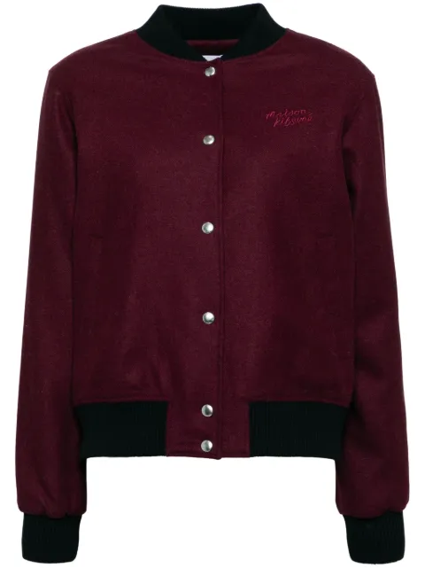 Maison Kitsuné Teddy blouson Red NW02110WT0032P677