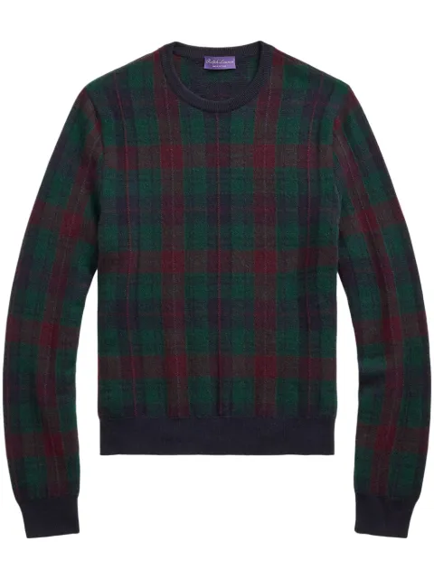 Ralph Lauren Purple Label plaid sweater Green 790952193001