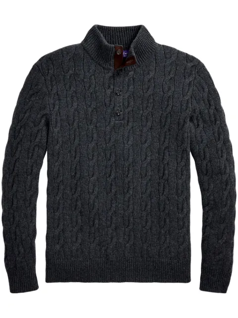 Ralph Lauren Purple Label cable-knit sweater Grey 790942996005