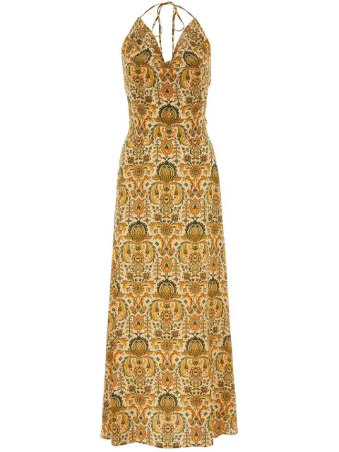 PANTAMOLLE Rosy maxi dress Orange ROSYFAKET