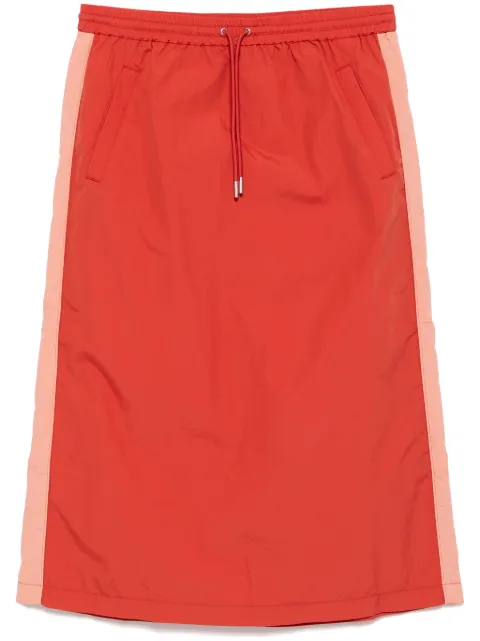 Maison Kitsuné flash fox long skirt Red NW01502WQ40300048