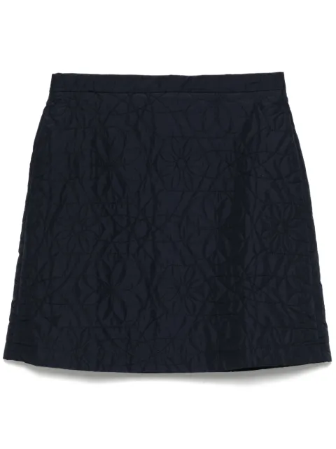 Maison Kitsuné quilted mini skirt Blue NW01520WQ4036P480