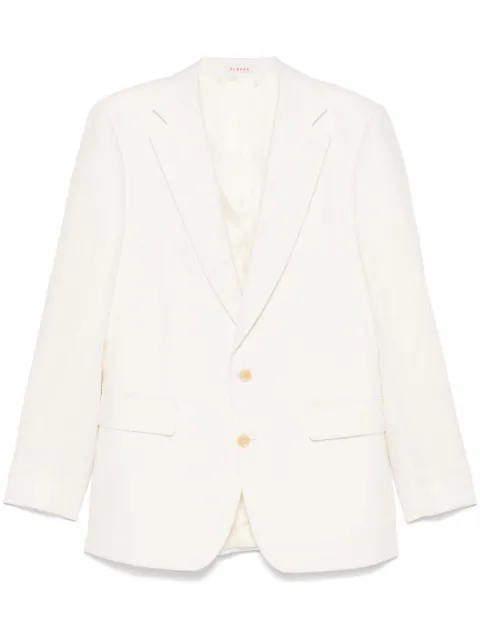 FURSAC linen blazer White FHPVE00149A001
