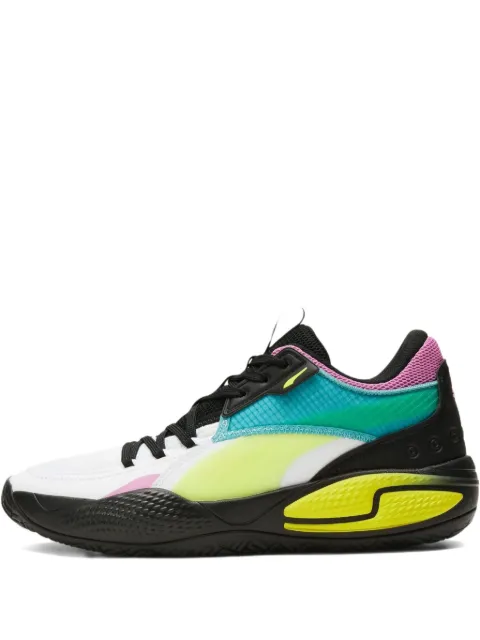 PUMA Court Rider "White/Yellow Alert" sneakers Black 37742001