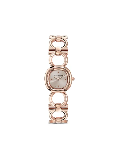 Ferragamo Double Gancini 25mm watch Grey SFZA01025
