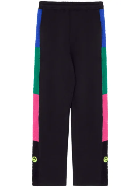 BARROW side-stripe track pants Black F4BWUAFP097