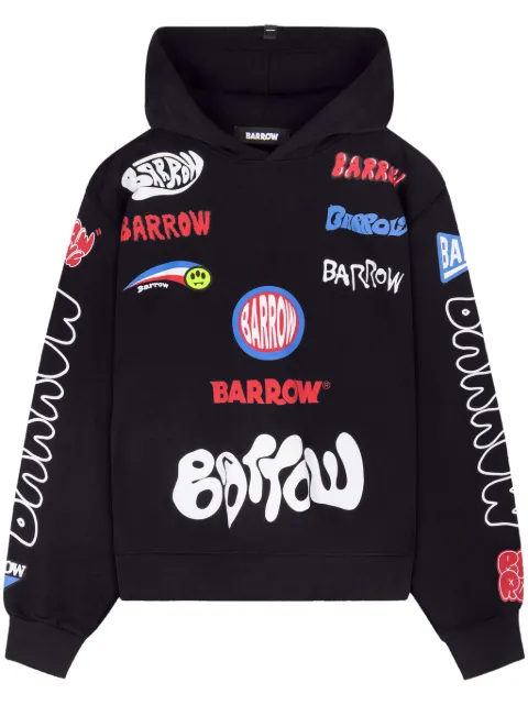 BARROW Fake Patch hoodie Black F4BWUAHS044110