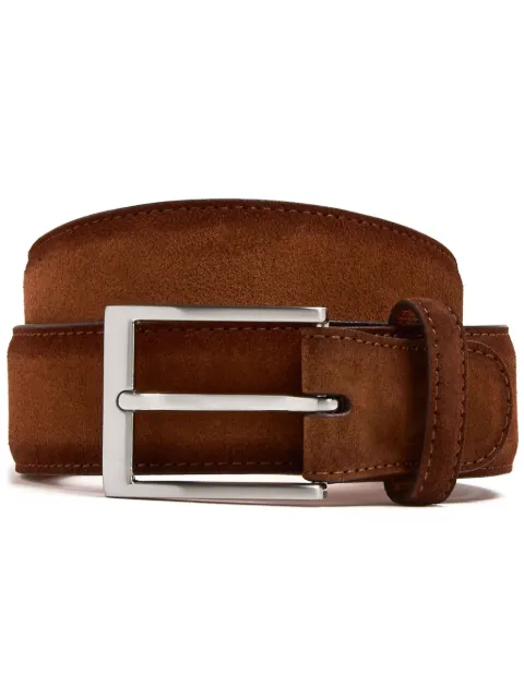 Magnanni suede belt Brown 1078CROS