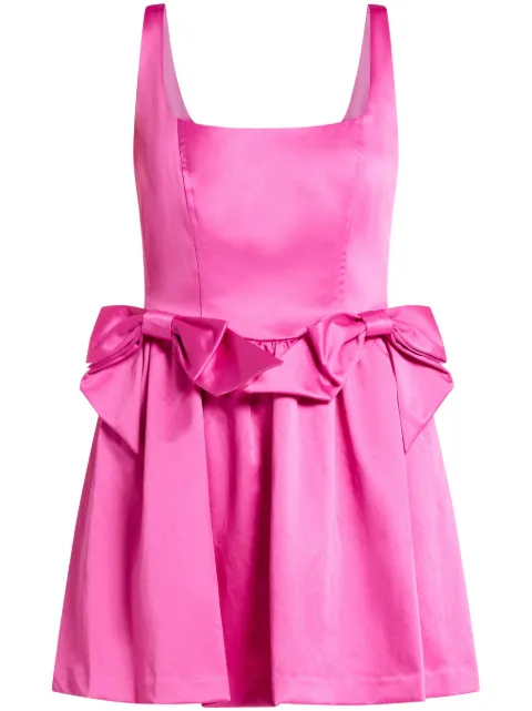 LoveShackFancy bow mini dress Pink D24802062