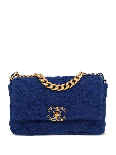 CHANEL Pre-Owned 2021 19 shoulder bag Blue 411531