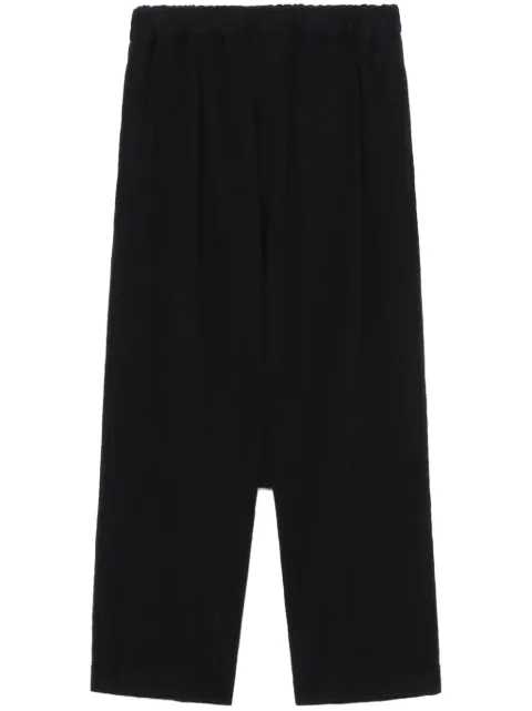 Black Comme Des Garçons drop-crotch trousers Black 1NP017