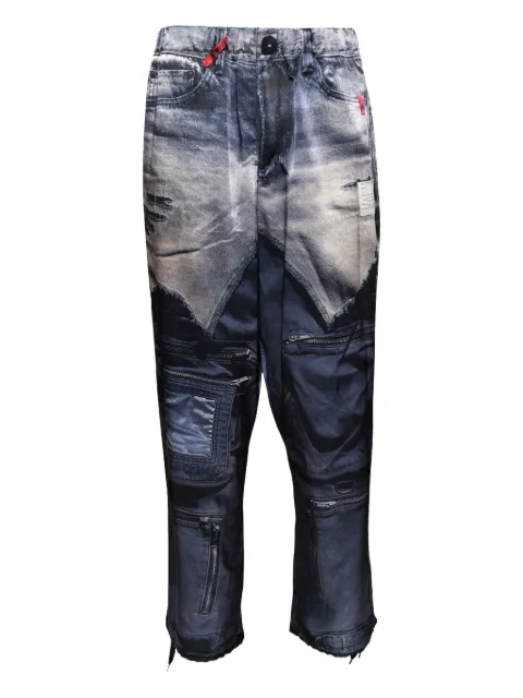 Maison MIHARA YASUHIRO trompe l'oeil trousers Blue C14PT403