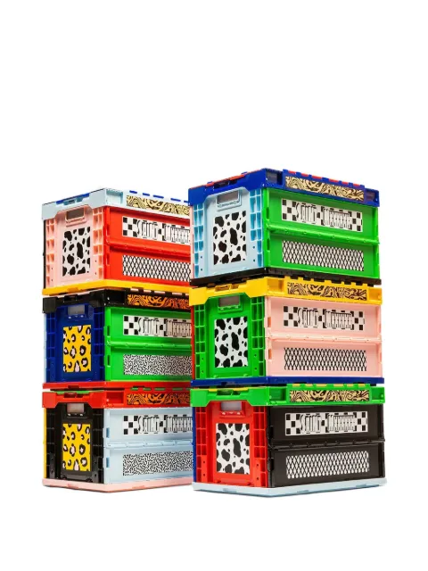 SAINT MXXXXXX colour-block storage box Pink SMHR80000085
