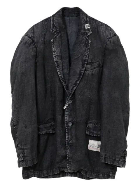 Maison MIHARA YASUHIRO linen blazer Black A14JK033