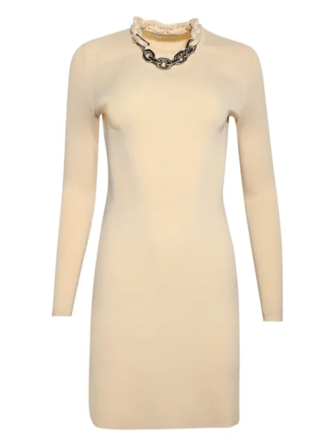 Rabanne long-sleeve dress Neutrals 25PMRO066ML0308