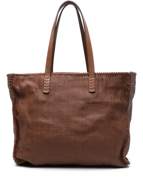 DRAGON DIFFUSION leather tote bag Brown 8150