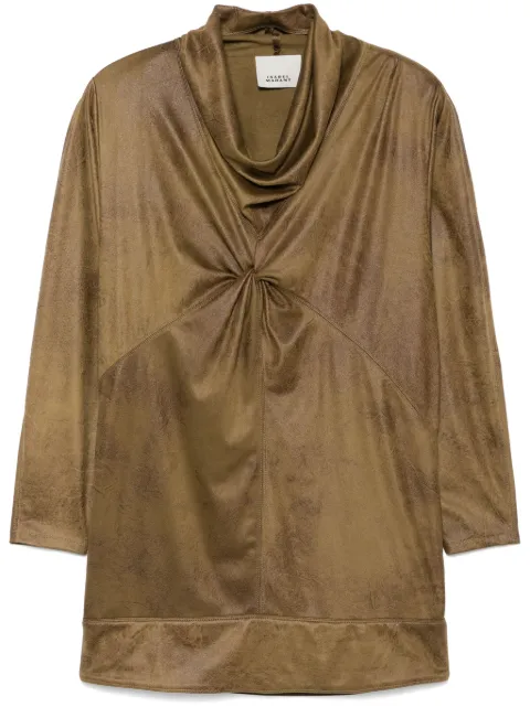 ISABEL MARANT Giulia mini dress Green RO0636FAB4B06I