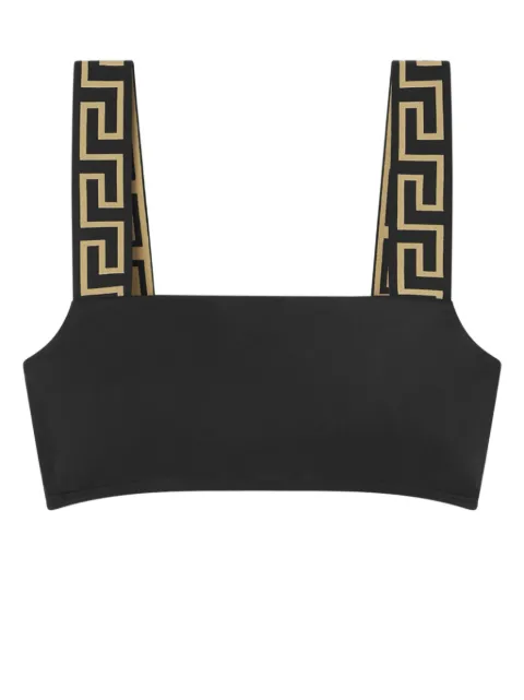 Versace jacquard bikini top Black 10181661A11119