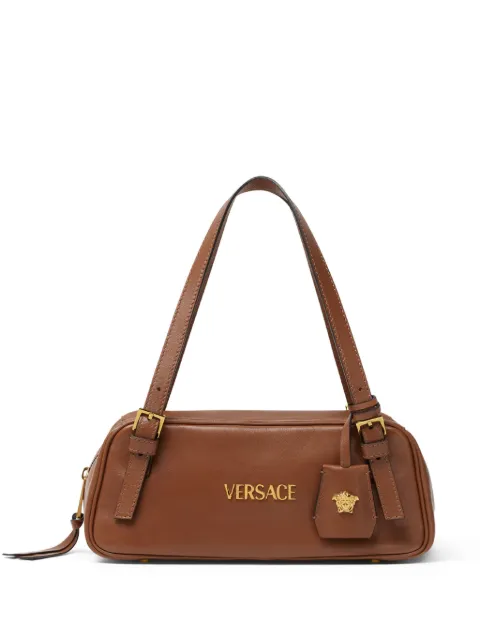 Versace Versace Tag nappa bowling bag Brown 10157921A13171