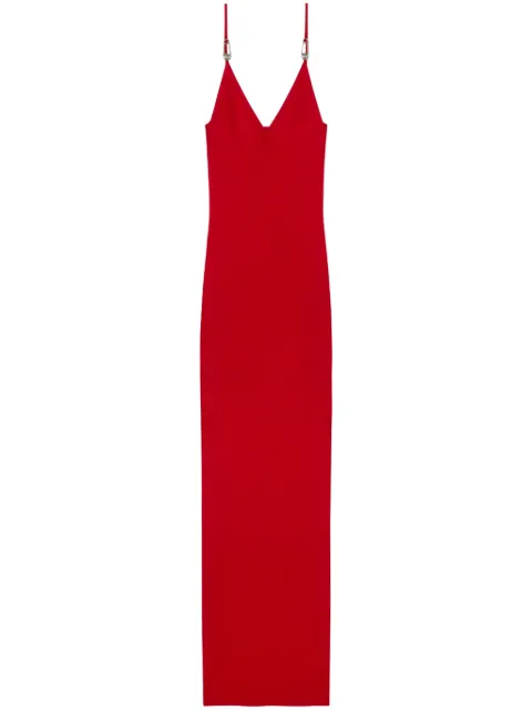 Versace Safety Pin slip midi dress Red 10185861A12699
