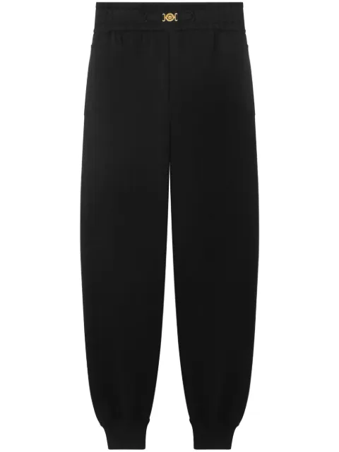 Versace cashmere-cotton knit sweatpants Black 10187191A12912