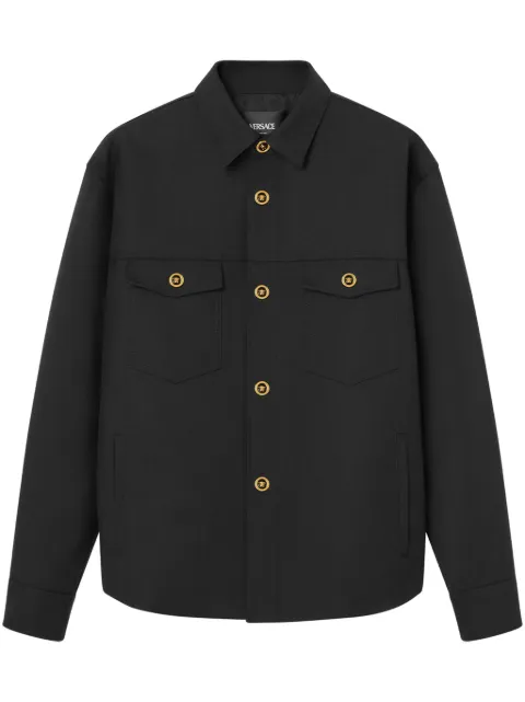 Versace Cavalry wool overshirt White 10188671A08771
