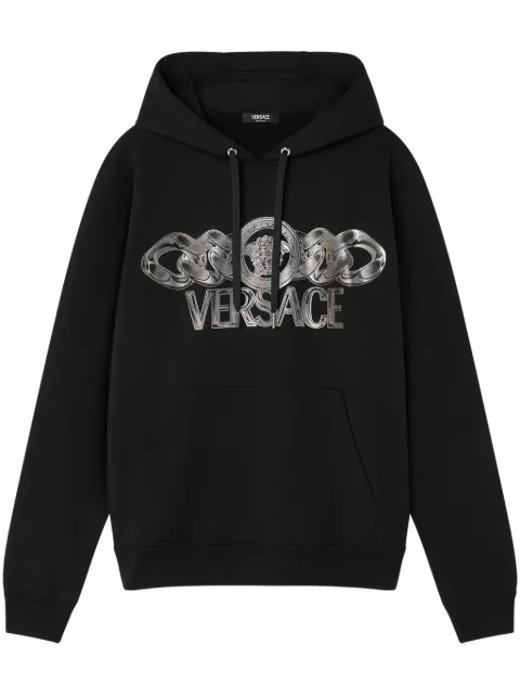 Versace Medusa On Chain hoodie Black 10187941A13526